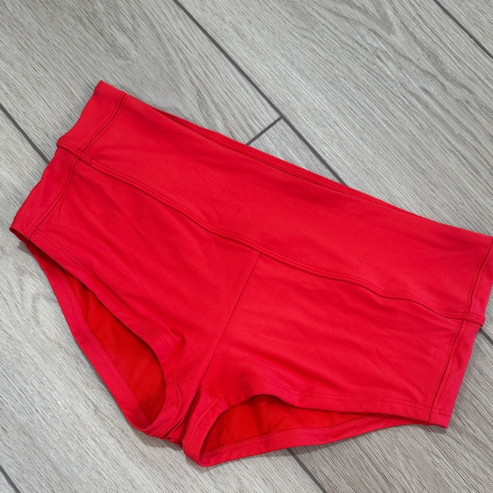 Athleta Red Bikini Shorts Size S Sporty Paddleboard surf beach